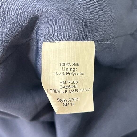 J Crew Green 100% Silk Medallion Print Casual Short Sleeve Shift Dress 2 Women - Picture 6 of 9